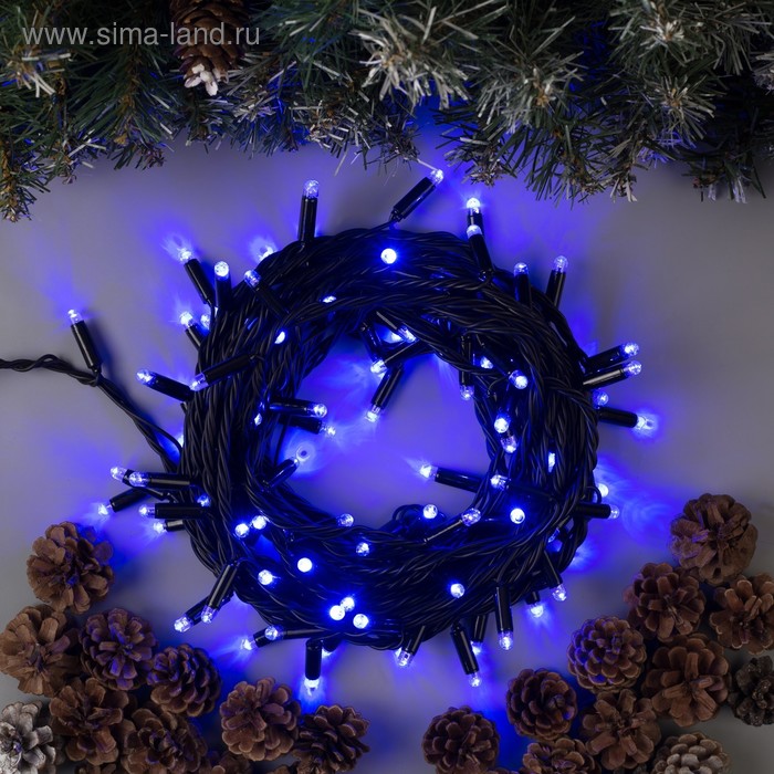 Гирлянда «Нить» 10 м, IP65, УМС, тёмная нить, 100 LED, свечение синее, мерцание белым, 220 В
Гирлянда «Нить» 10 м, IP65, УМС, тёмная нить, 100 LED, свечение синее, мерцание белым, 220 В