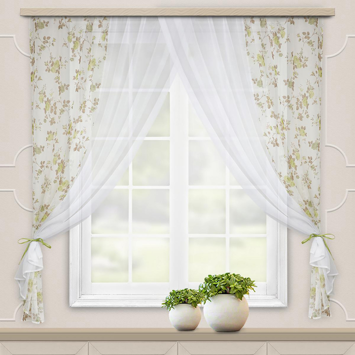 Комплект штор для кухни Акварель 280х160 см, сирень, 100% п/э
Комплект штор для кухни Акварель 280х160 см, сирень, 100% п/э