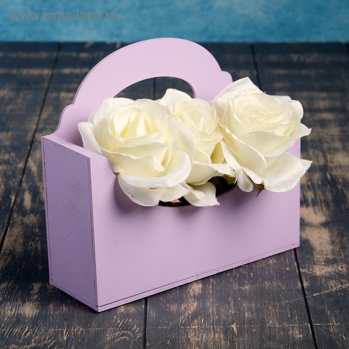 Кашпо деревянное 19.7×6.8×17.6 см Конверт Александра "Классик", ручка, фиолетовый пастель
Кашпо деревянное 19.7×6.8×17.6 см Конверт Александра "Классик", ручка, фиолетовый пастель