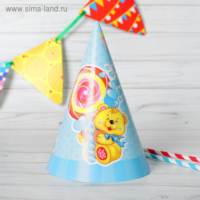 Колпак «Мишка», набор 6 шт., цвет голубой
Колпак «Мишка», набор 6 шт., цвет голубой