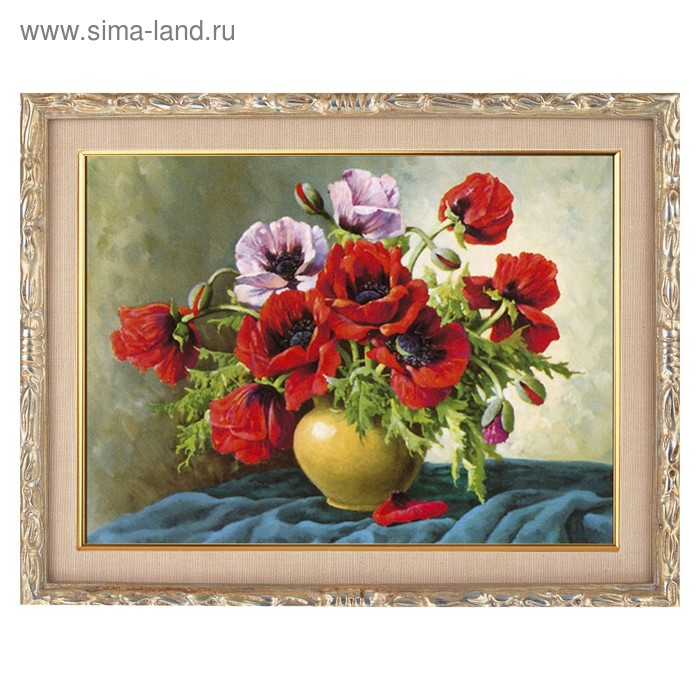 Алмазная мозаика «Натюрморт. Маки» 41 × 30 см, 33 цвета
Алмазная мозаика «Натюрморт. Маки» 41 × 30 см, 33 цвета