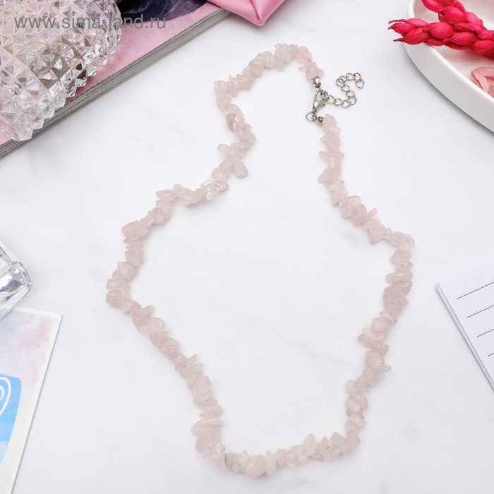 Бусы крошка мелкая "Розовый кварц", 45см
Бусы крошка мелкая "Розовый кварц", 45см