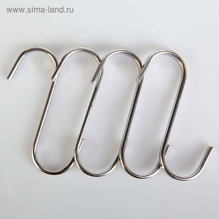 Набор крючков для рейлинга, d=2,3 см, 7 см, 4 шт, цвет хром
Набор крючков для рейлинга, d=2,3 см, 7 см, 4 шт, цвет хром
