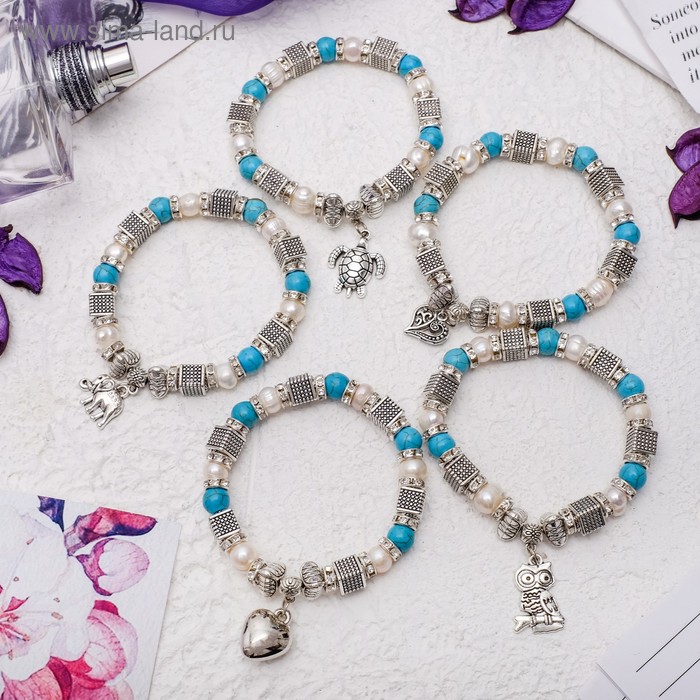 Браслет с подвеской "Жемчуг" с бирюзой новой ,d=5,5см
Браслет с подвеской "Жемчуг" с бирюзой новой ,d=5,5см