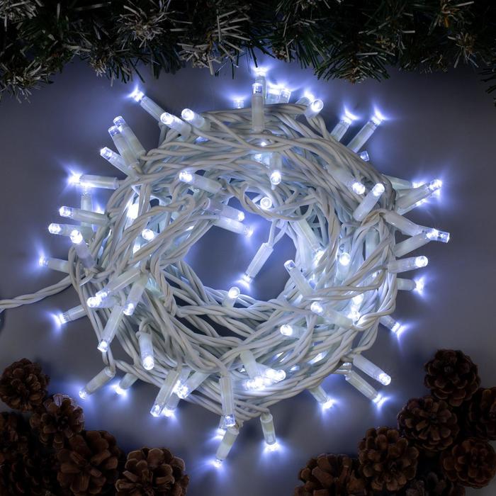 Гирлянда «Нить» 10 м, IP65, УМС, белая нить, 100 LED, свечение белое, 220 В
Гирлянда «Нить» 10 м, IP65, УМС, белая нить, 100 LED, свечение белое, 220 В