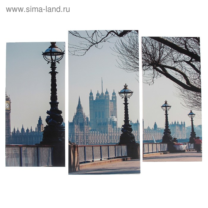 Модульная картина "Набережная Лондона" (2-25х52; 1-30х60) 60х80 см
Модульная картина "Набережная Лондона" (2-25х52; 1-30х60) 60х80 см