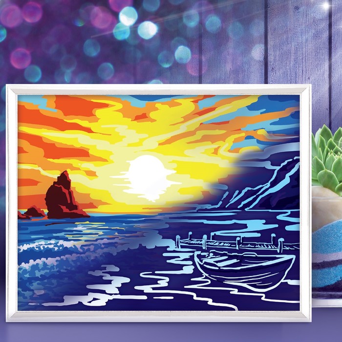 Лунная роспись по номерам без подрамника "Море", 30 х 40 см 
Лунная роспись по номерам без подрамника "Море", 30 х 40 см