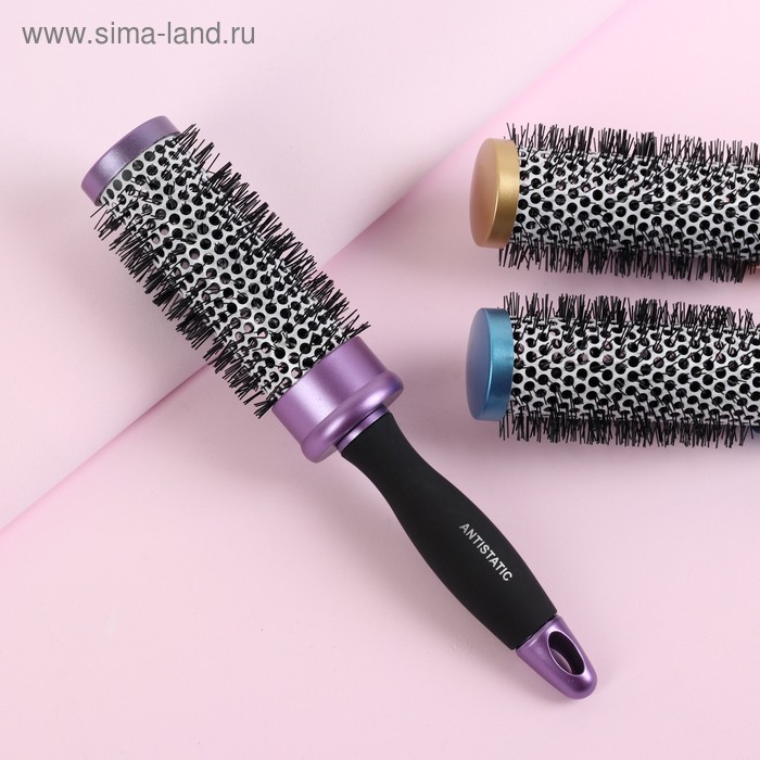 Брашинг, вентилируемый, d = 3,8/5 × 24,5 см, цвет МИКС 
Брашинг, вентилируемый, d = 3,8/5 × 24,5 см, цвет МИКС