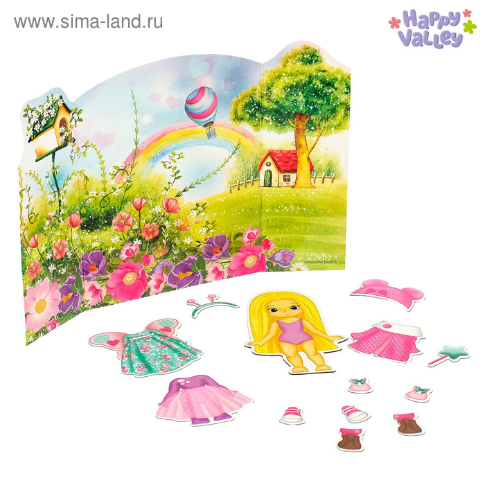 Магнитный набор с куклой, фоном и наклейками «Малышка Аришка» 
Магнитный набор с куклой, фоном и наклейками «Малышка Аришка»