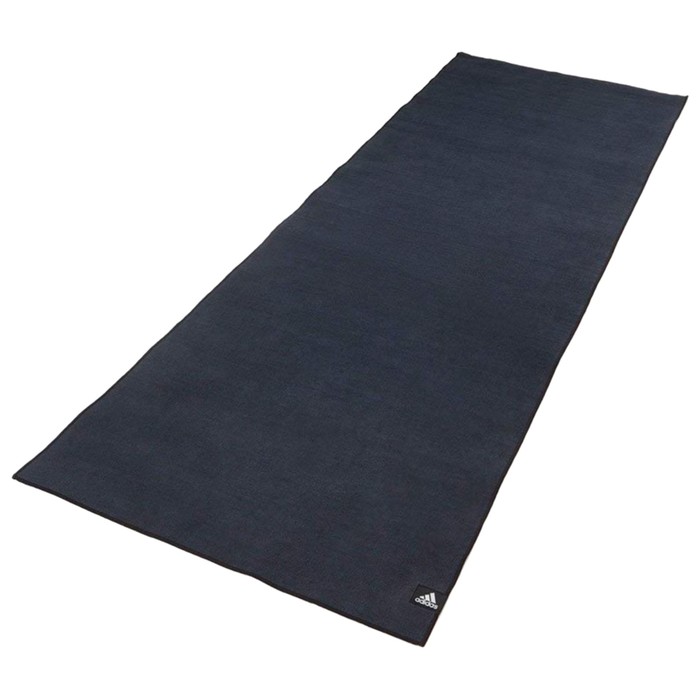 фото Тренировочный коврик (мат) для горячей йоги adidas, цвет черный