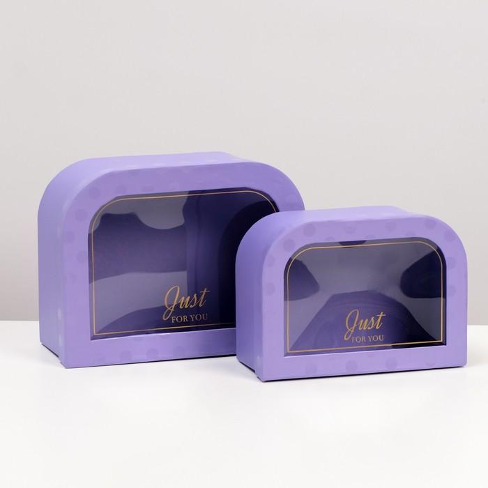 Набор коробок 2 в 1, 24 х 18,5 х 10 - 20 х 14,5 х 8,5 см 
Набор коробок 2 в 1, 24 х 18,5 х 10 - 20 х 14,5 х 8,5 см