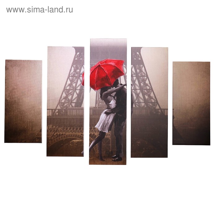 Модульная картина "Любовь в Париже" (2-23х52; 2-24х70; 1-24х80) 120х80см
Модульная картина "Любовь в Париже" (2-23х52; 2-24х70; 1-24х80) 120х80см
