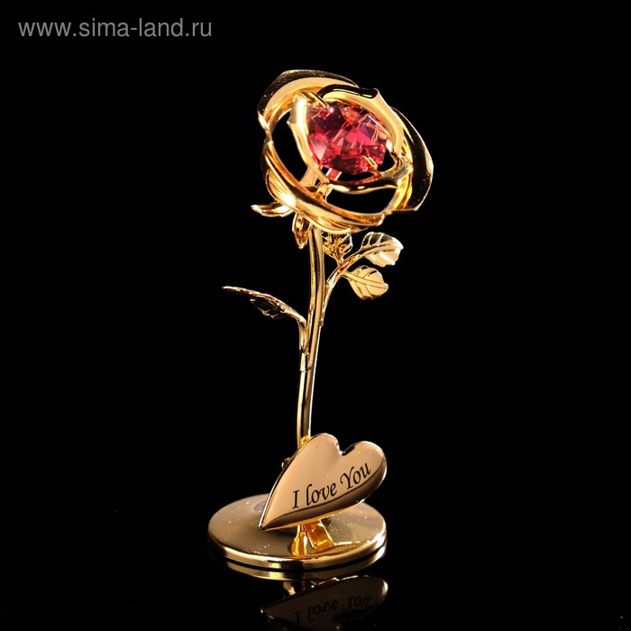 Сувенир «Розочка», 3×3,5×8 см, с кристаллами 
Сувенир «Розочка», 3×3,5×8 см, с кристаллами