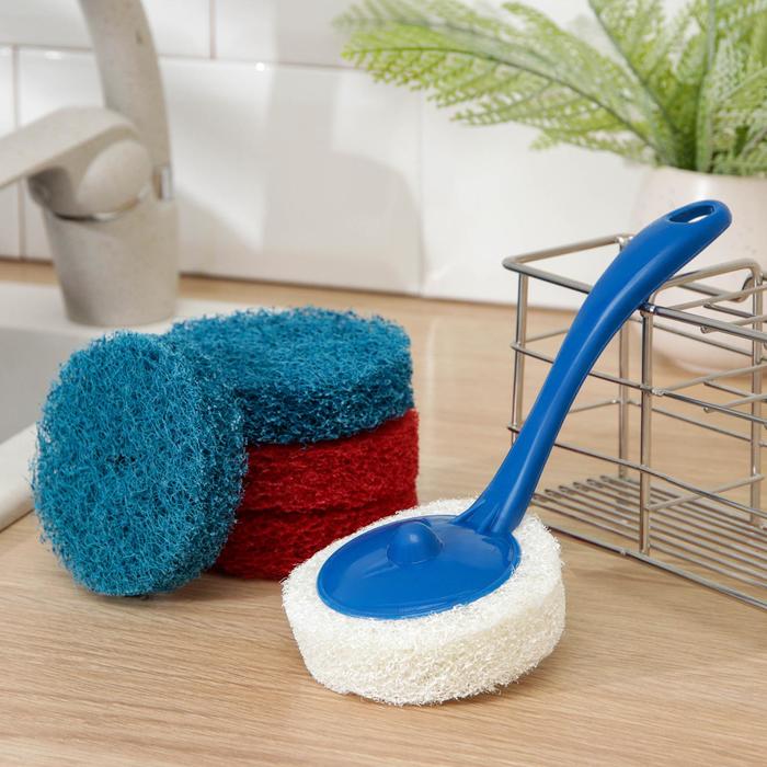 Губка для посуды абразивная с ручкой, 8×20 см, цвет МИКС
Губка для посуды абразивная с ручкой, 8×20 см, цвет МИКС