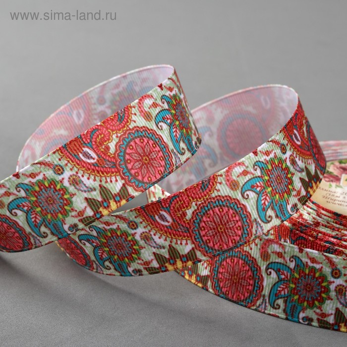 Лента репсовая «Мандала», 25 мм, 18 ± 1 м, разноцветная
Лента репсовая «Мандала», 25 мм, 18 ± 1 м, разноцветная