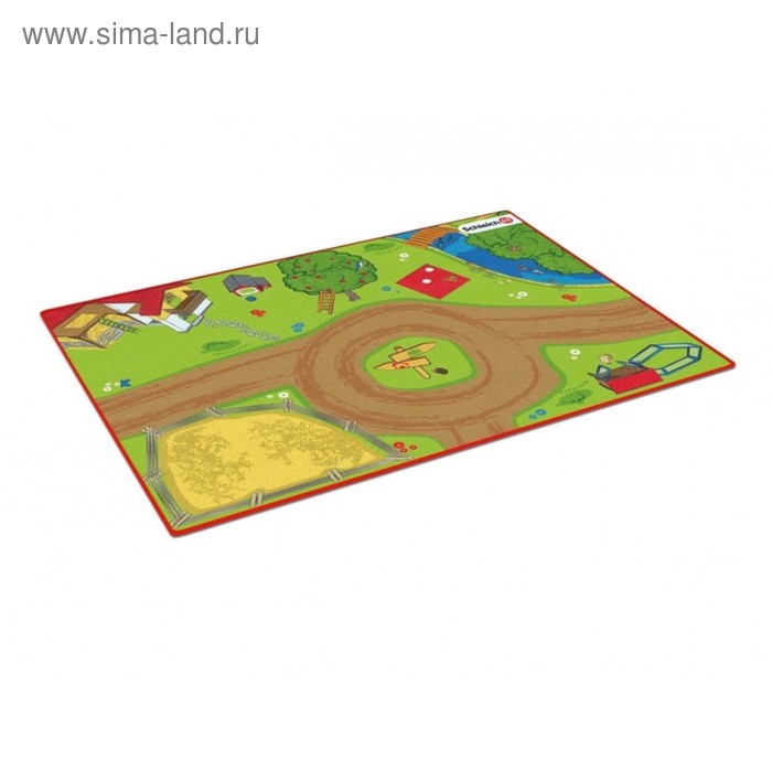фото Детский коврик-ландшафт для игры «жизнь на ферме» schleich