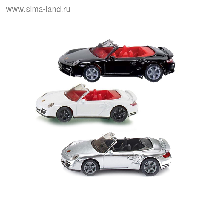 Модель автомобиля Porsche 911 Turbo кабриолет, МИКС 
Модель автомобиля Porsche 911 Turbo кабриолет, МИКС