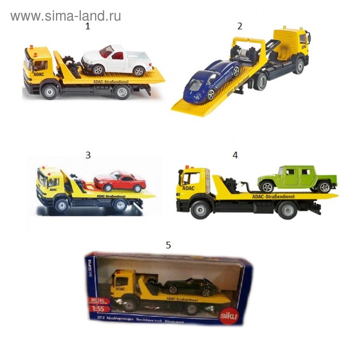 Игровой набор Siku «Эвакуатор со спортивной машиной» масштаб 1:55, МИКС
Игровой набор Siku «Эвакуатор со спортивной машиной» масштаб 1:55, МИКС