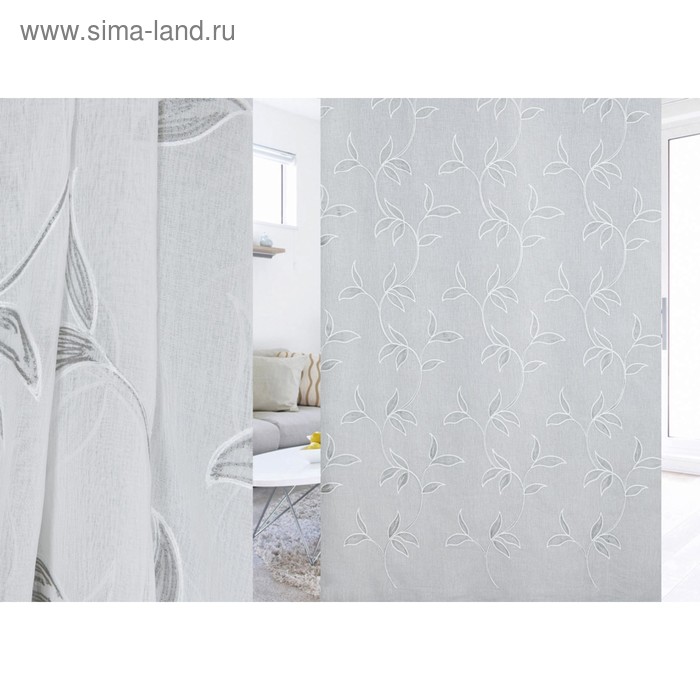 Ткань портьерная, ширина 280 см, лён, броде 
Ткань портьерная, ширина 280 см, лён, броде