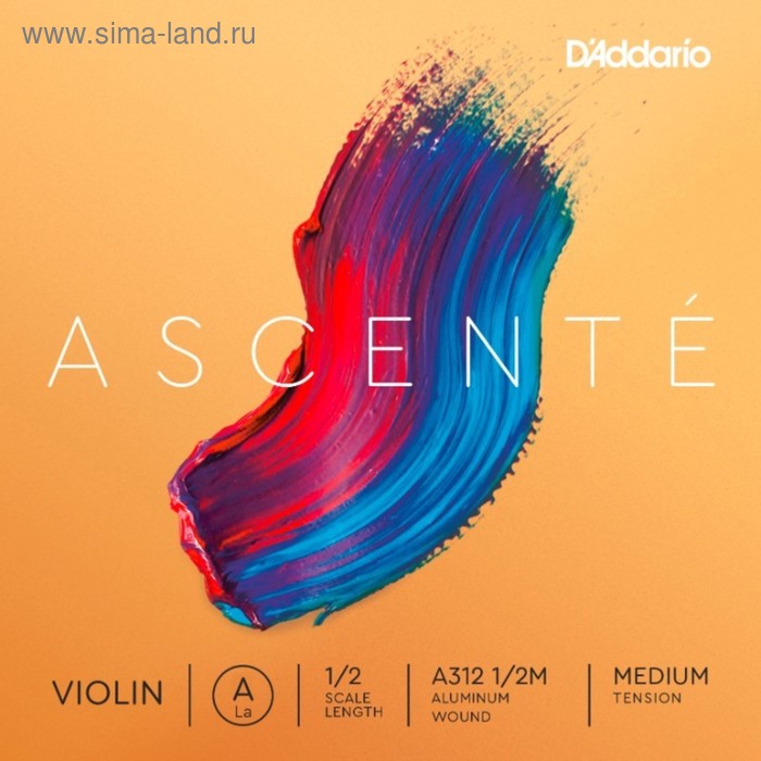 Струна скрипичная D'ADDARIO A312 1/2M Ascente A 1/2 medium, нейлон, обмотка алюминий
Струна скрипичная D'ADDARIO A312 1/2M Ascente A 1/2 medium, нейлон, обмотка алюминий
