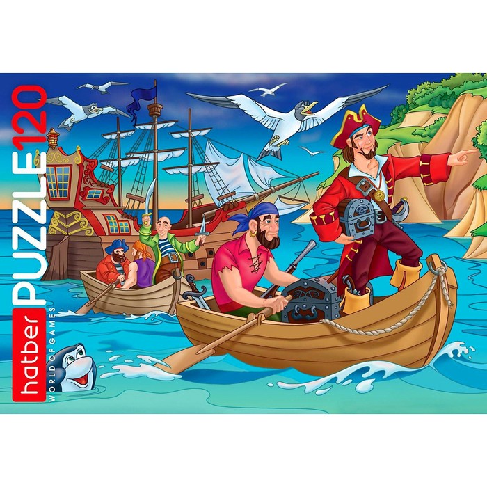 Пазл «Пиратские приключения», 120 элементов
Пазл «Пиратские приключения», 120 элементов