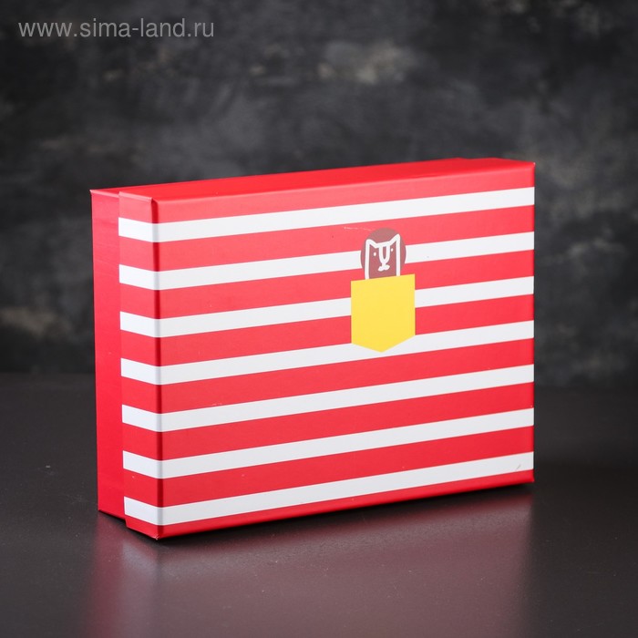 Коробка подарочная 26 х 19 х 7,5 см
Коробка подарочная 26 х 19 х 7,5 см