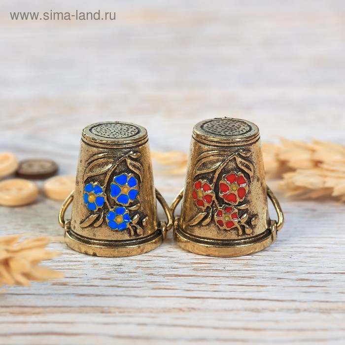 Напёрсток «Вёдра с коромыслами», под латунь, 2 шт
Напёрсток «Вёдра с коромыслами», под латунь, 2 шт