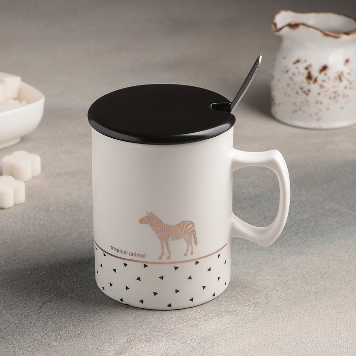 Кружка Diamonds, 400 мл, с крышкой и ложкой, рисунок МИКС
Кружка Diamonds, 400 мл, с крышкой и ложкой, рисунок МИКС