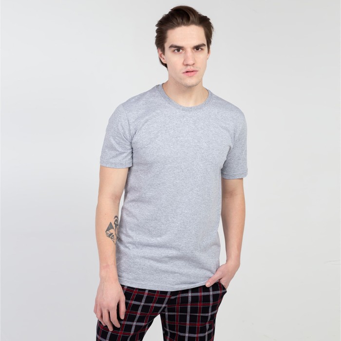 Футболка мужская, цвет серый, размер 50
Футболка мужская, цвет серый, размер 50