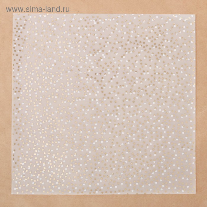 Калька для скрапбукинга с фольгированием «Золотой песок» , 30,5 х 30,5 см
Калька для скрапбукинга с фольгированием «Золотой песок» , 30,5 х 30,5 см