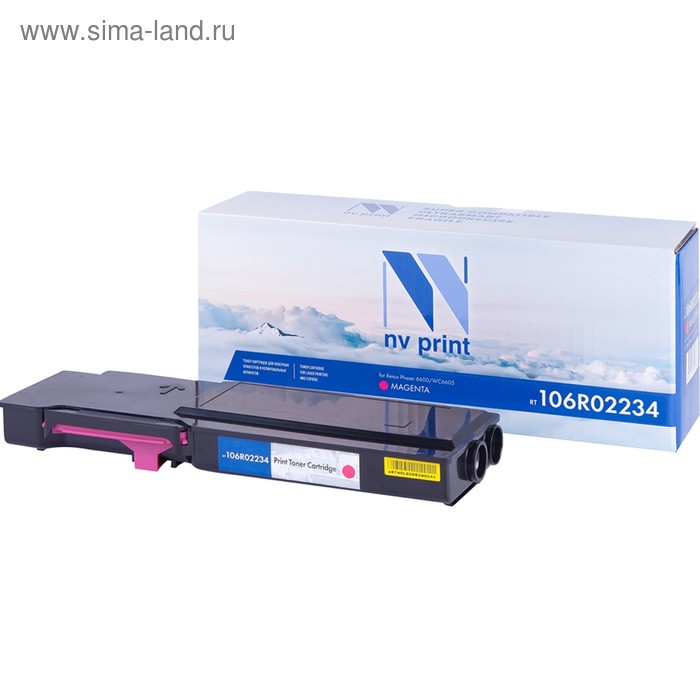 Картридж NV PRINT NV-106R02234 для Xerox Phaser 6600/Work Centre 6605 (6000k), пурпурный
Картридж NV PRINT NV-106R02234 для Xerox Phaser 6600/Work Centre 6605 (6000k), пурпурный
