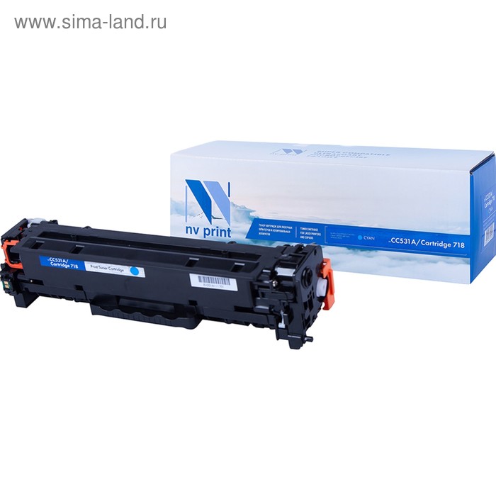Картридж NV PRINT NV-CC531A/NV-718 Cyan для HP CP2025 и Canon MF724Cdw (2800k), голубой
Картридж NV PRINT NV-CC531A/NV-718 Cyan для HP CP2025 и Canon MF724Cdw (2800k), голубой