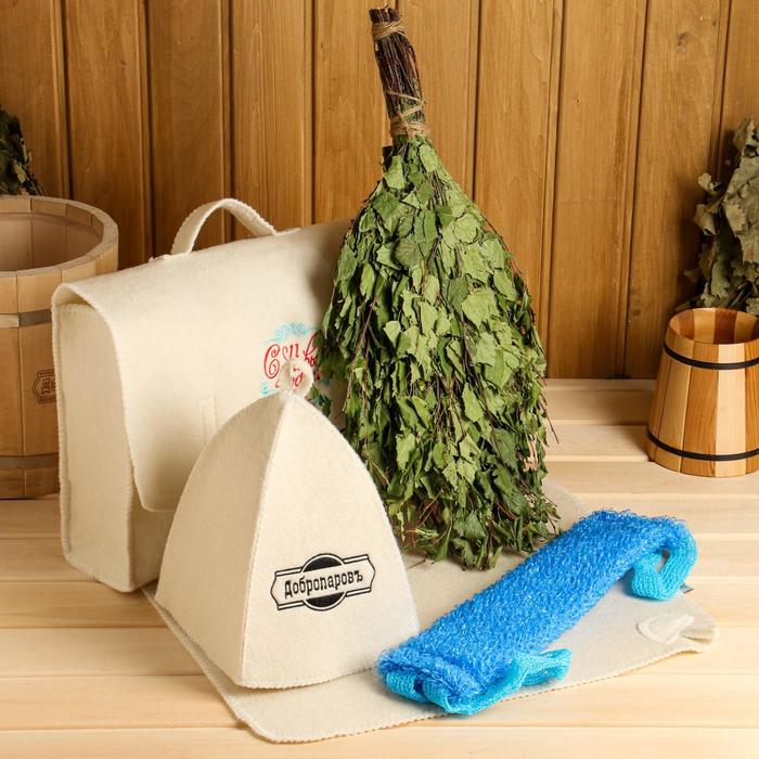 Набор банный портфель 5 предметов "С новым годом", белый, "Добропаровъ"
Набор банный портфель 5 предметов "С новым годом", белый, "Добропаровъ"