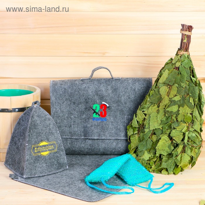 Набор банный портфель 5 предметов "С 23 февраля. Автоматы", серый, "Добропаровъ"
Набор банный портфель 5 предметов "С 23 февраля. Автоматы", серый, "Добропаровъ"