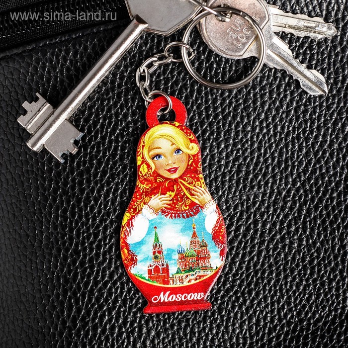 Брелок в форме матрёшки «Москва. Кремль»
Брелок в форме матрёшки «Москва. Кремль»