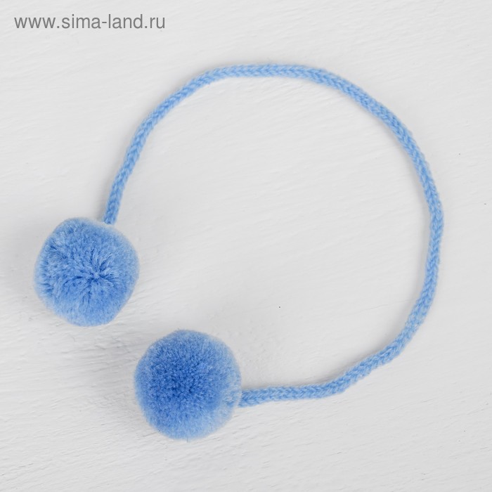 Декоративный элемент на верёвочке 2 шарика, d= 3 см, набор 4 шт., цвет голубой 
Декоративный элемент на верёвочке 2 шарика, d= 3 см, набор 4 шт., цвет голубой