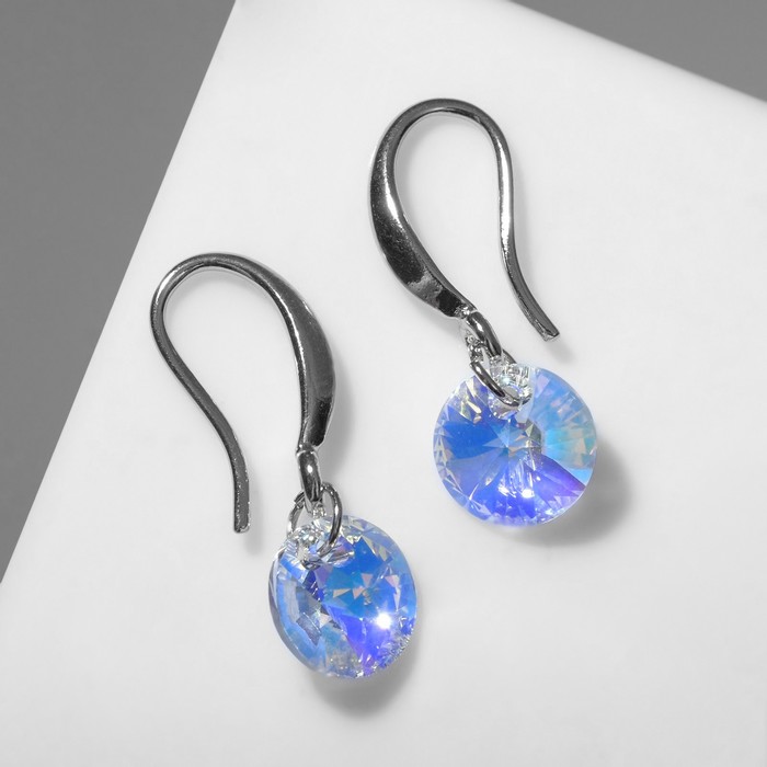 Серьги со стразами "Элит" мини, цвет радужный в серебре
Серьги со стразами "Элит" мини, цвет радужный в серебре