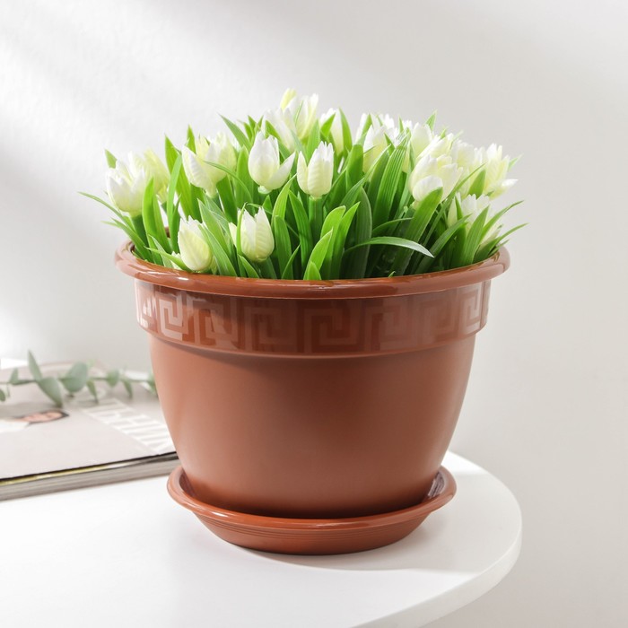 Горшок для цветов с поддоном «Антик», 2,6 л, d=19 см, цвет терракот
Горшок для цветов с поддоном «Антик», 2,6 л, d=19 см, цвет терракот