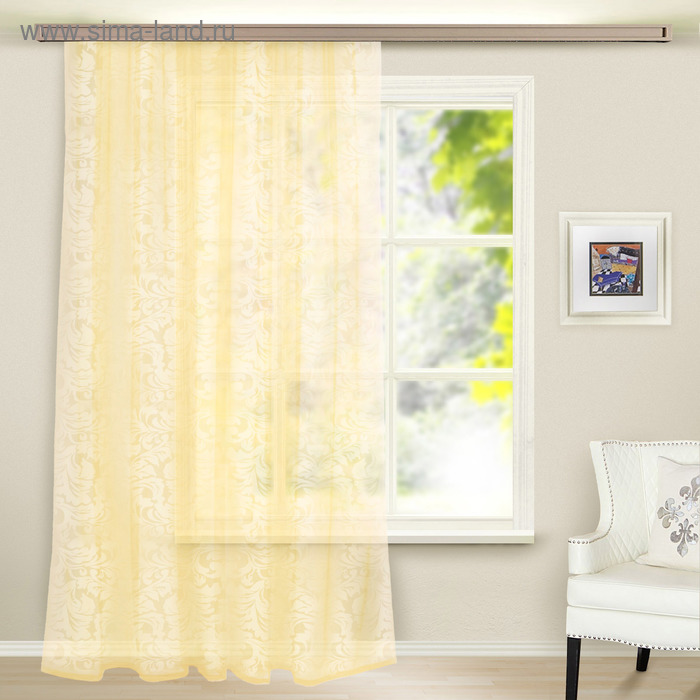 Тюль вуаль с тиснением МИКС 280х260 см, цвет шампань, пэ 100%
Тюль вуаль с тиснением МИКС 280х260 см, цвет шампань, пэ 100%