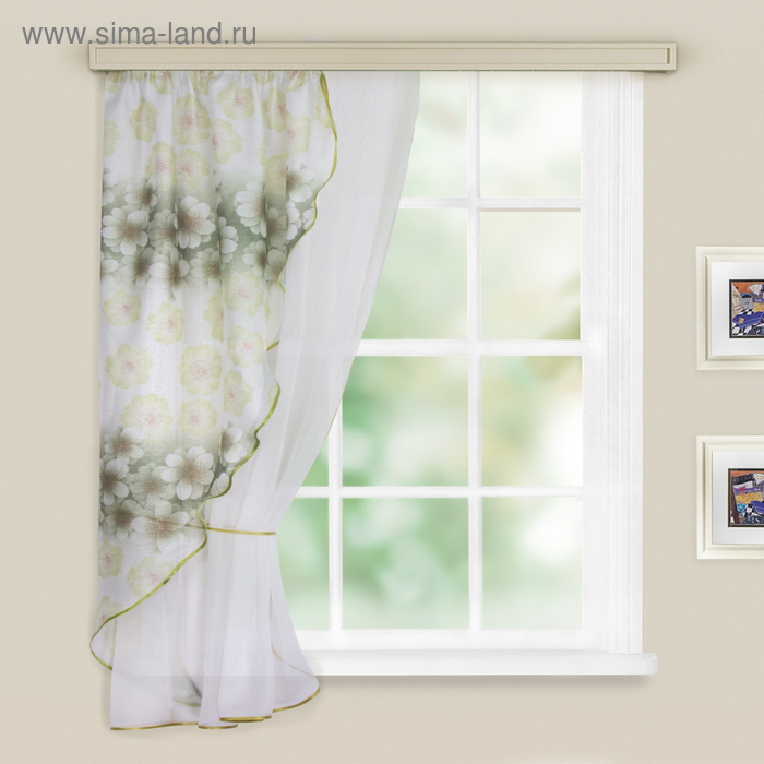 Штора для кухни 140х160 см, зеленый, левая, пэ 100%
Штора для кухни 140х160 см, зеленый, левая, пэ 100%