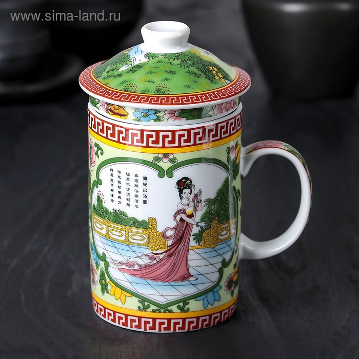 Кружка «Дива», 300 мл, с крышкой и керамическим ситом
Кружка «Дива», 300 мл, с крышкой и керамическим ситом