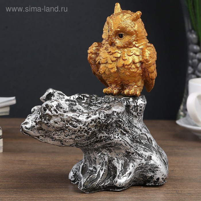 Подсвечник полистоун "Золотой филин" 16х14х18 см
Подсвечник полистоун "Золотой филин" 16х14х18 см