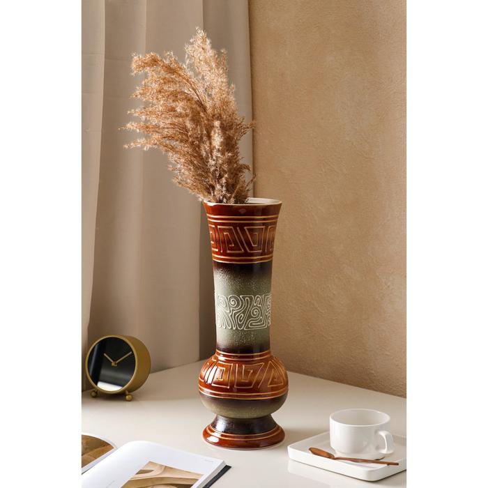 Ваза керамическая "Корса Олимп", настольная, Греция, зелёная, 40 см
Ваза керамическая "Корса Олимп", настольная, Греция, зелёная, 40 см