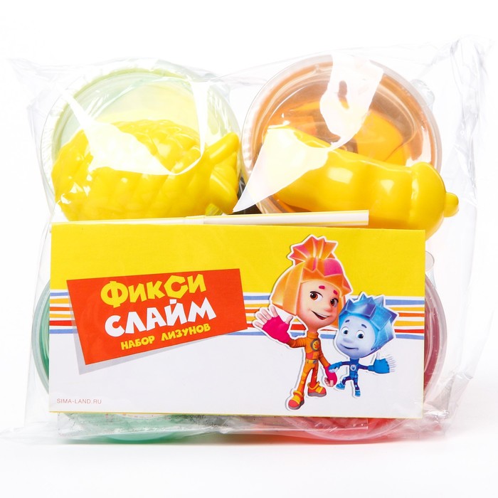 Слайм, набор лизунов ФИКСИКИ «Фруктики», в пакете
Слайм, набор лизунов ФИКСИКИ «Фруктики», в пакете