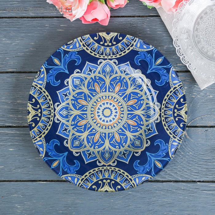 Тарелка стеклянная "Мандала" 20 см
Тарелка стеклянная "Мандала" 20 см
