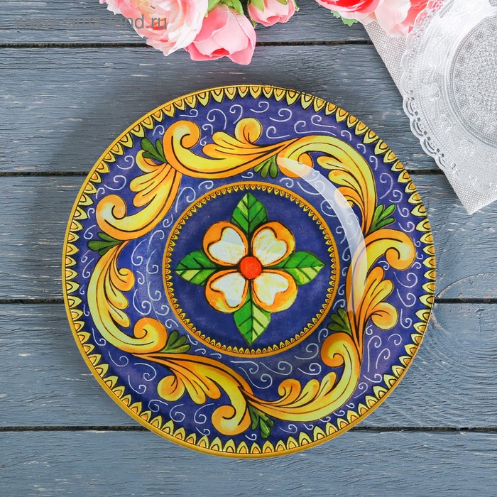 Тарелка стеклянная «Орнамент» 20 см
Тарелка стеклянная «Орнамент» 20 см