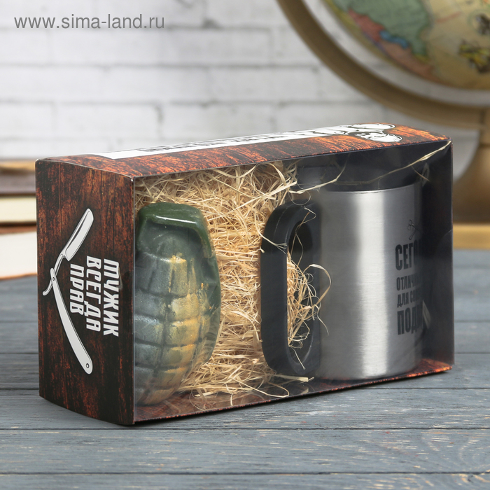 Подарочный набор "Отличный день", кружка, мыло
Подарочный набор "Отличный день", кружка, мыло