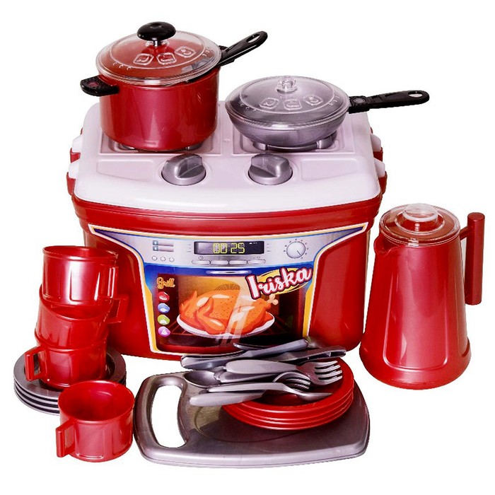 Плита с набором посуды «Ириска», 44 предмета, МИКС
Плита с набором посуды «Ириска», 44 предмета, МИКС