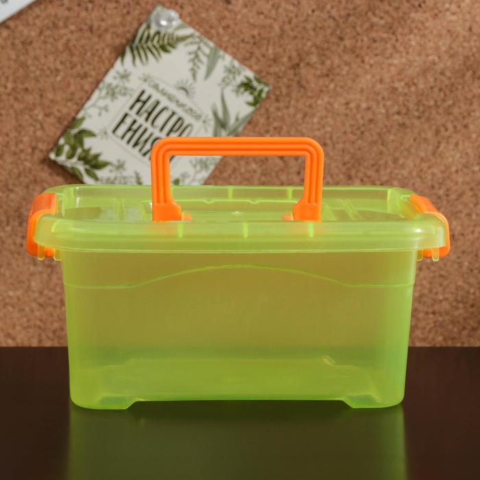 Контейнер для хранения «Дипломат», крышка с ручкой на защёлке, цвет МИКС
Контейнер для хранения «Дипломат», крышка с ручкой на защёлке, цвет МИКС