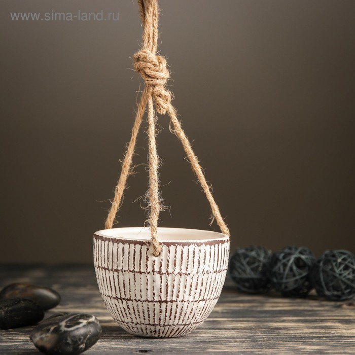 Кашпо подвесное белое 10*10*8 см
Кашпо подвесное белое 10*10*8 см